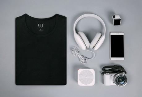 Комплект футболок Xiaomi Runmi 90 Points Antibacterial T-shirt SET Black and White XXL (2 шт.)